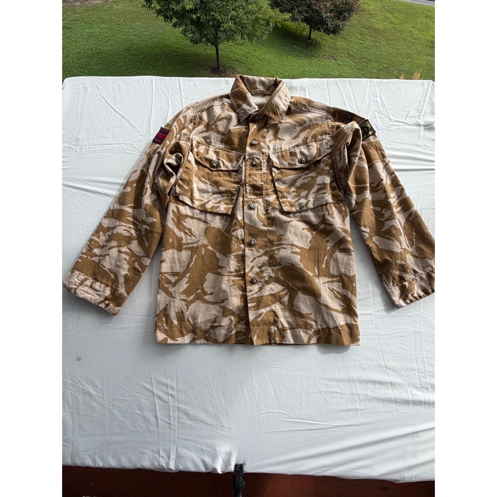 British Military Desert DPM Combat Jacket 180/96 Camo Shirt 12th Armoured